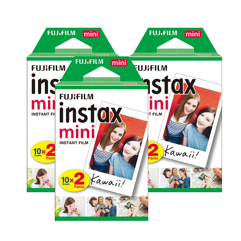 

Credit-Card Size fujifilm instax film mini film white frame twin pack instant film