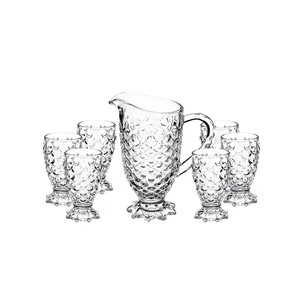 Image of Best Quality mermaid tea cup pitcher set teapot water jug set glass pot
