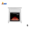 white classic flame media led electric fireplace tv stand