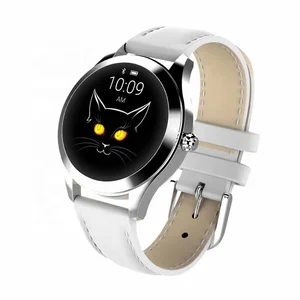 2019 Newest Lady Smart Watch Kingwear KW10 Waterproof IP68 Stainless Steel Heart Rate Monitor Smart Watch for Women