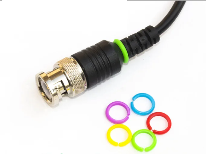 1Pc New Bnc Male Plug Q9 To Dual Hook Alligator Clip Test Probe Cable Lead MOWSL 