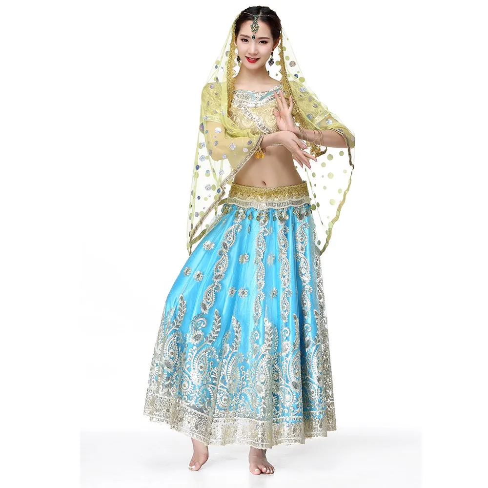 Индийское Сари танцевальный костюм