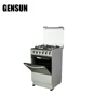 4 burner full inox gas cooking range