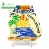 Cheap carnival souvenir vietnam school st michael sublimation spinning golf marathon finisher dragon boat medal factory