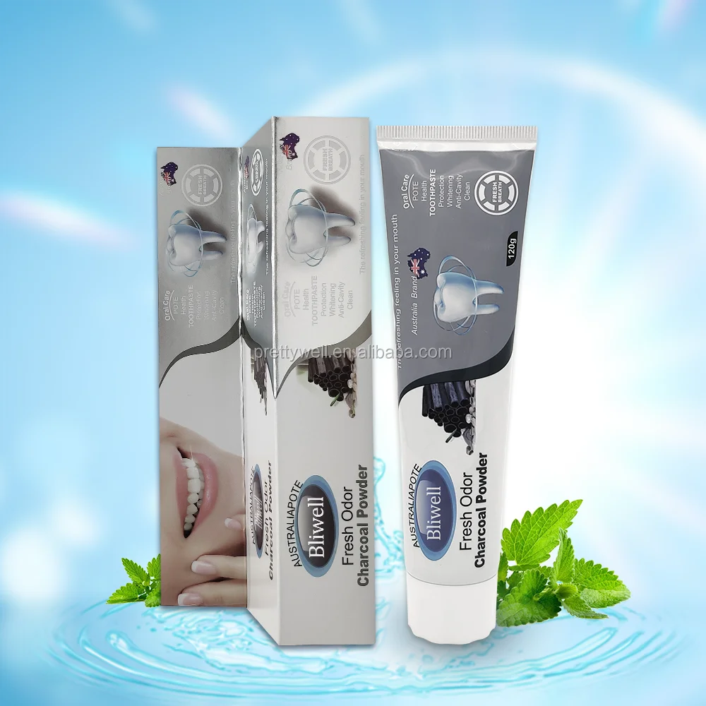 Manufacturer 120g Natural Organic Charcoal Whitening Toothpaste For