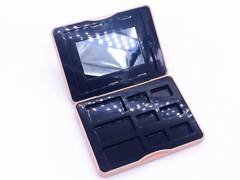 Cosmetic eyeshadow hinged tin box Naked Makeup Eye Shadow Palette tin holder