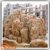 wholesale durable nearly natural large resin garden fountain design artificial fiberglass fake rock waterfall