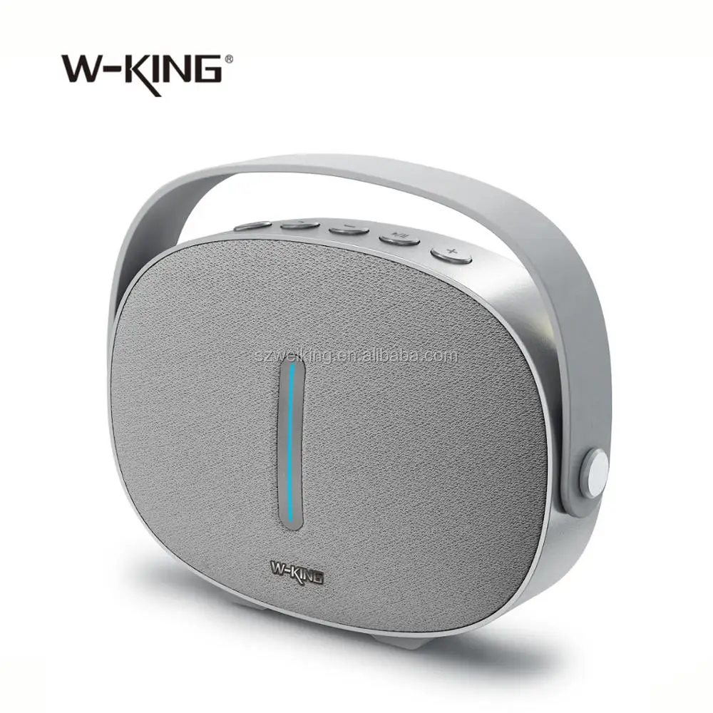 

w-king t8 Popular computer Bluetooth speaker with radio with large battery, long play time, Silver,blue, black, music patent, customized