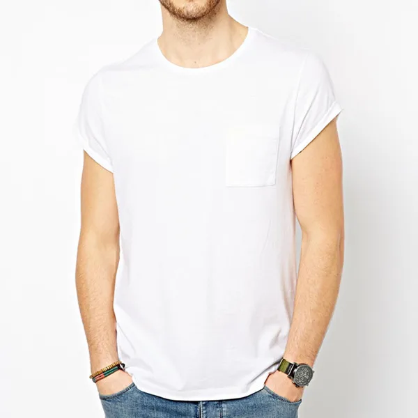 white t shirt with pocket