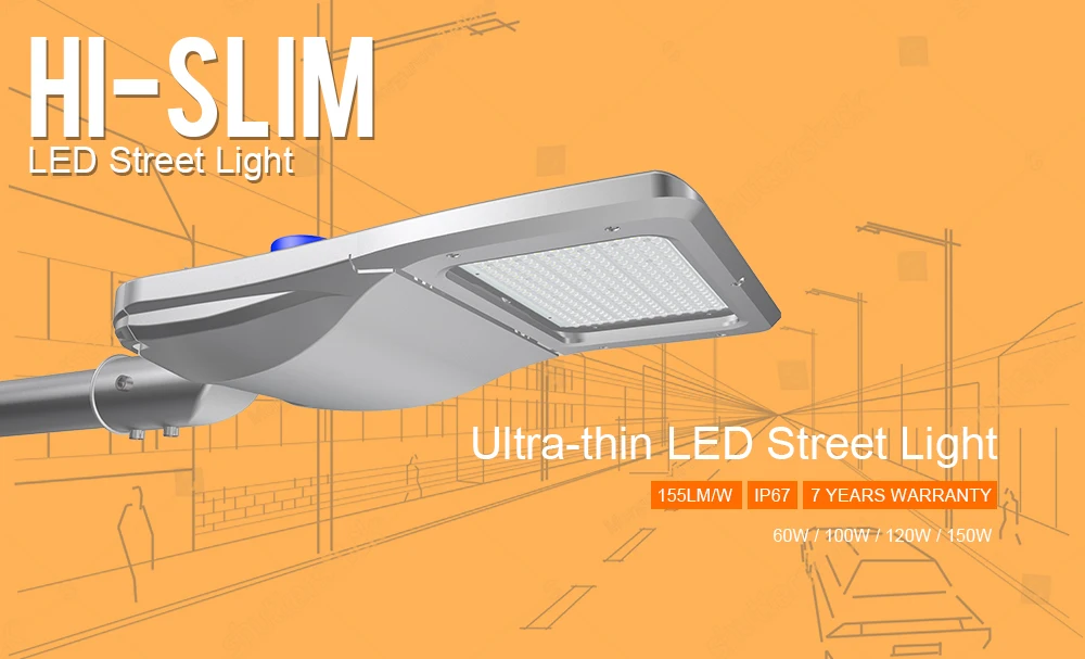 High lumen led outdoor light waterproof IP67 60W led street light