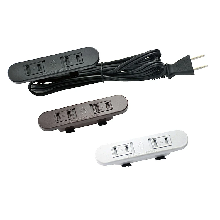 Japanese 2gang Standard Cable Desktop Furniture Power Outlets Japan