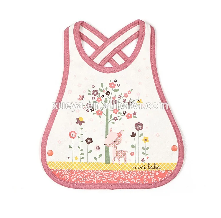 

Waterproof animal stylish 3layers cotton organic cotton baby bibs, Send by ranbomly