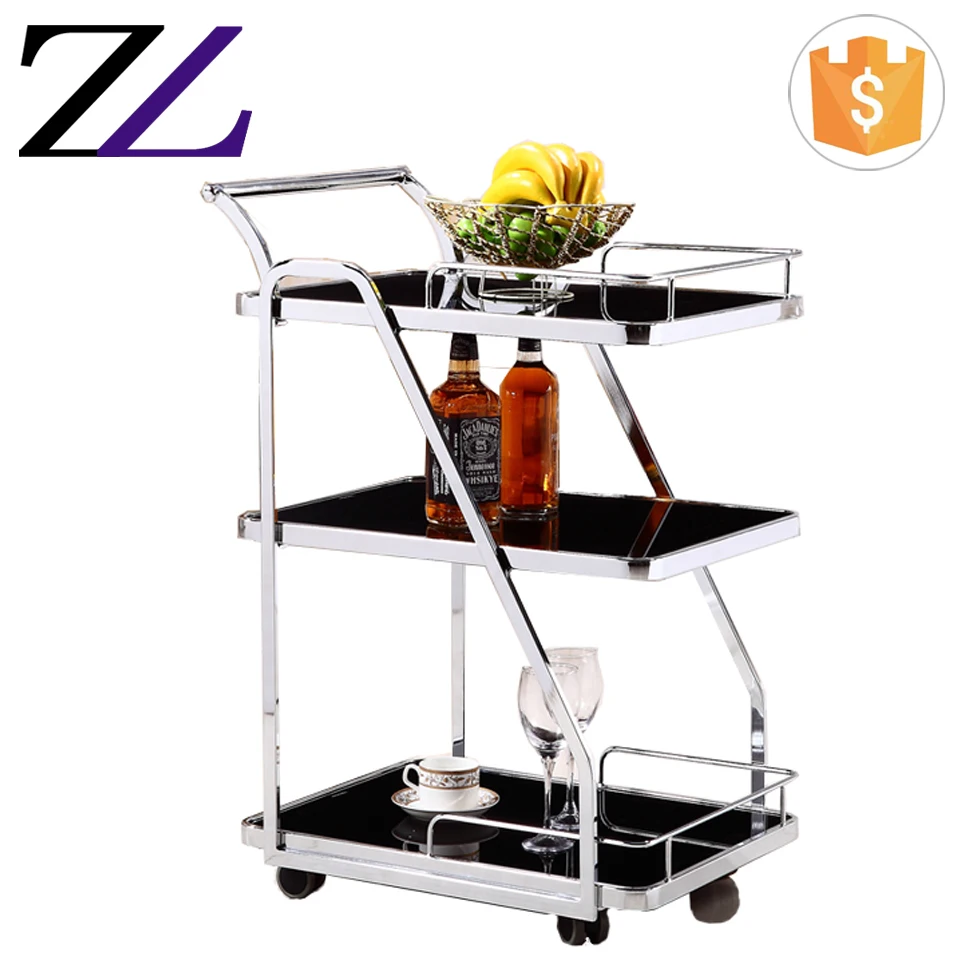 Hotel Banquet Equipment Stainless Steel Food Trolley Room Service