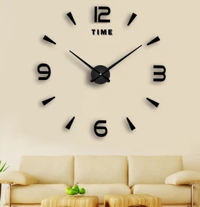 Image of watch wall clock wholesale modern diy large wall clock 3d