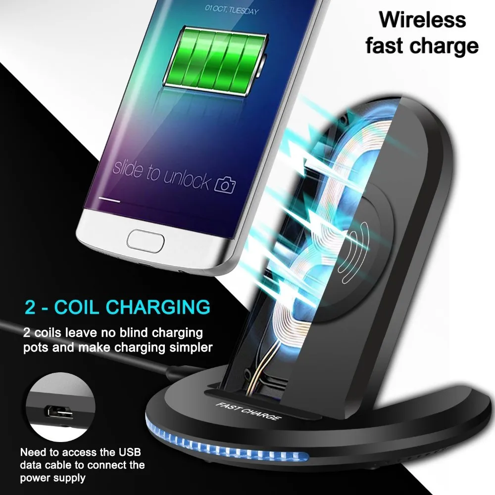 Keeps Flashing Wireless Charger Universal Compatible With All Qi