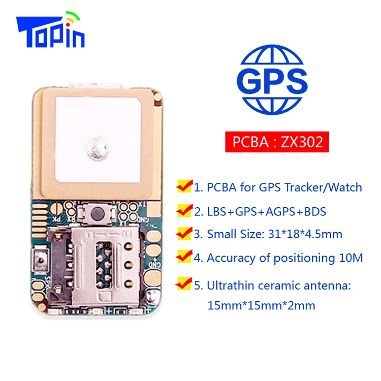 Mini Gps Tracker Pcb Zx302,Gsm Gprs Gps Pcb Antenna Module Support 