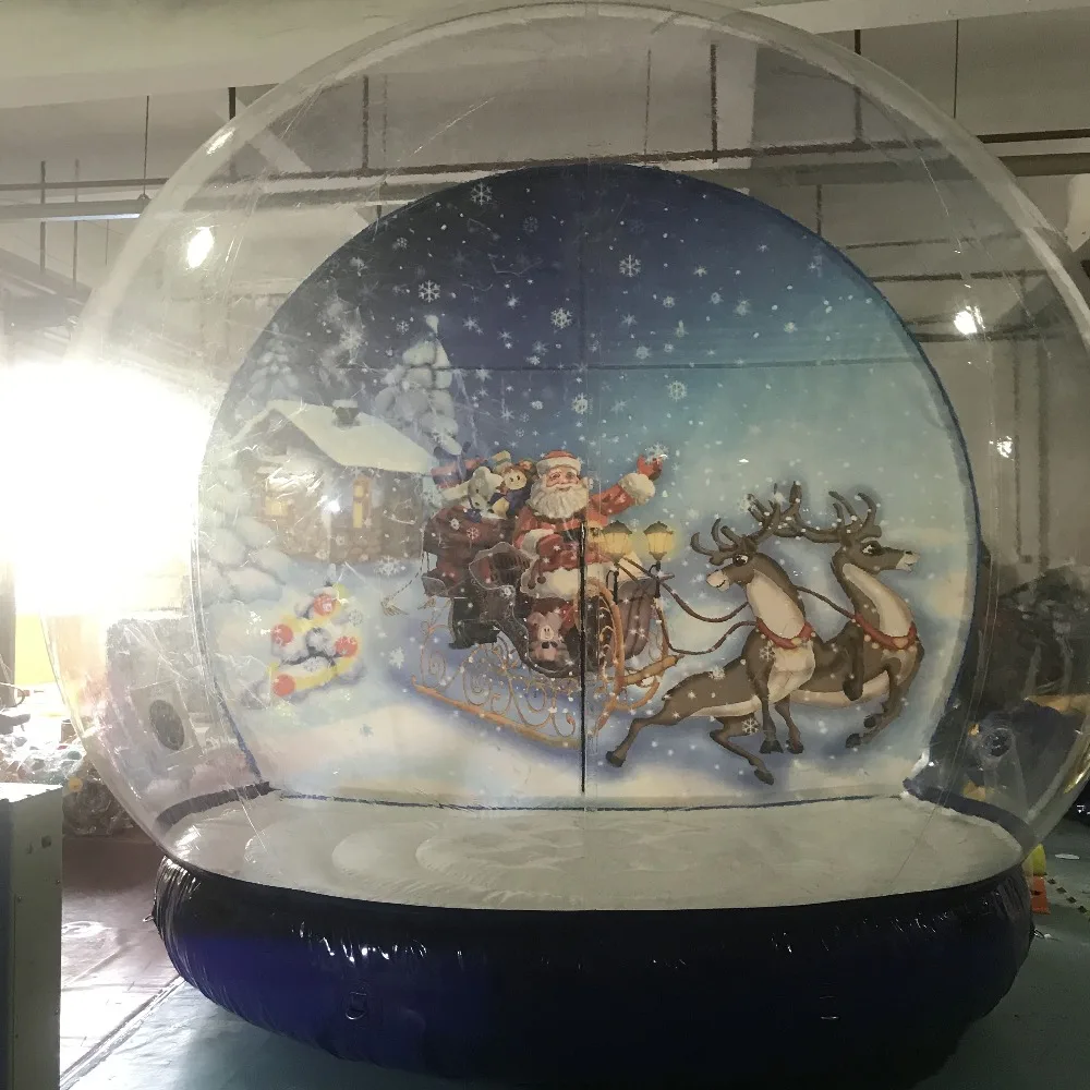 Artificial Snow Inflatable Snow Globes For Christmas/pvc Christmas Bubble Ball/show Ball Dome