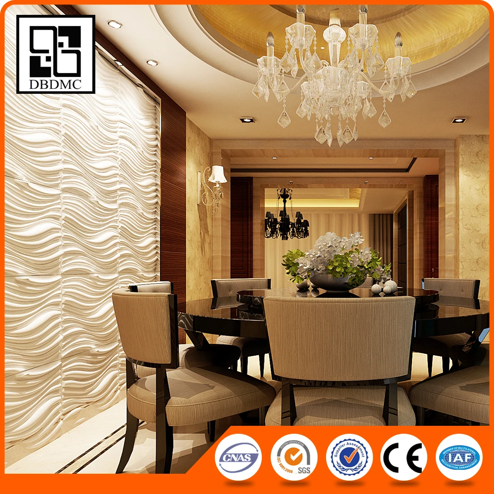 Fibra vegetale decorativo murale 3d carta da parati di legno 3d ... Carta parati isolante termico
