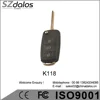 Wireless Universal remoter cotnrol with key for car alarm, keyless, central door lock