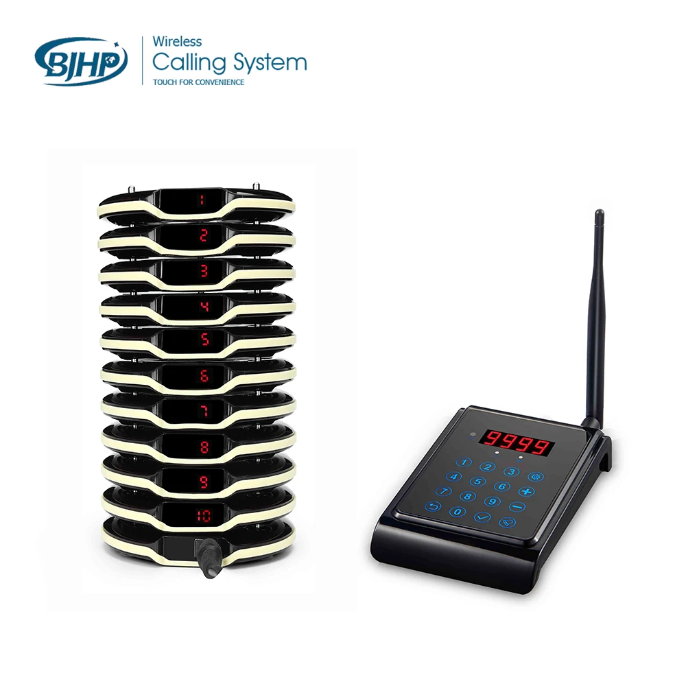 

wireless queue ticketing system,long range coaster pager,restaurant bell system, Dark red