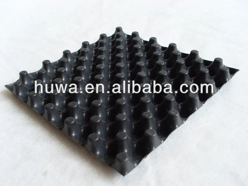 
lightweight roofing materials cavity garden dimple strip root barrier drainage cell sheet board 