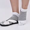 tabi cotton sports socks white stripe single toe socks