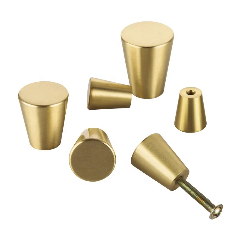 Decorative door pulls and knobs brass handles for kitchen cabinets MH-76