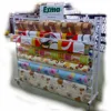 Metal fabric vinyl rolls display stand