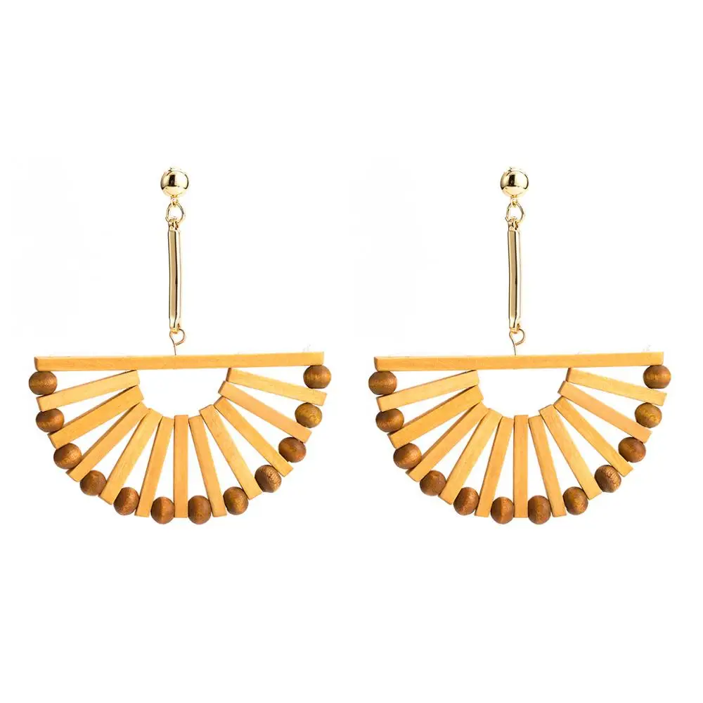

Vintage Earrings for women gold color earrings 2018 fashion jewellery statement earings modern trendy big Drop earrings, Can custom