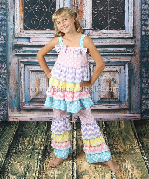 

Hot Sale Summer Girls Outfit 2 Pieces Boutique Clothing Set For Child Clothes Set Baby Tank Top And Short Set Girls Outfit