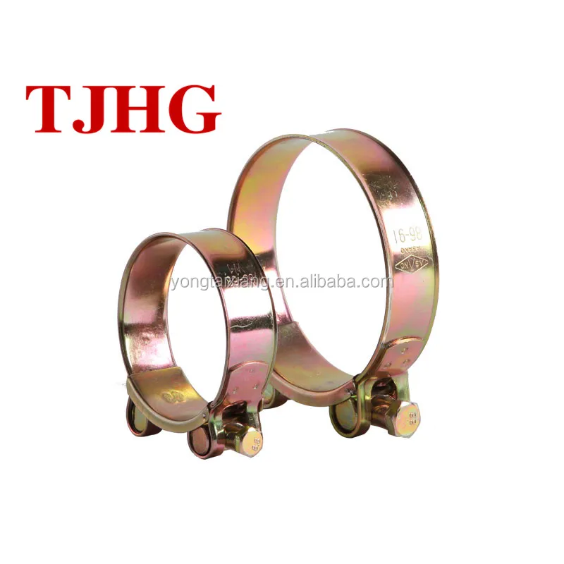 
High-quality Robust heavy duty hose clamp with solid nut 