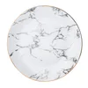 Wholesale luxury porcelain dinner wedding restaurant ceramic plates sets for wedding party event