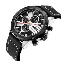 

New Style CURREN Luxury Brand 8308 Men Vintage Sport Wristwatch With Multifunctional Chronograph Stopwatch Dual Calendar Watches