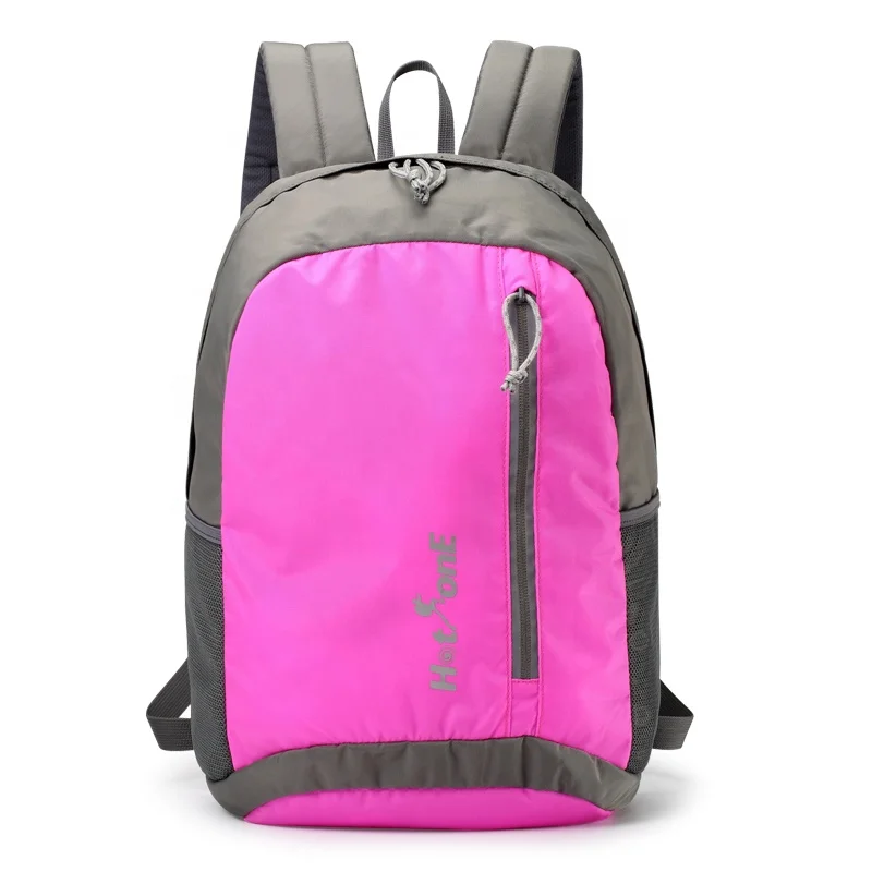 

Custom logo High Quality Waterproof Nylon Pink Back small backpack Pack bag to school bag girl backpack women with logo for kids