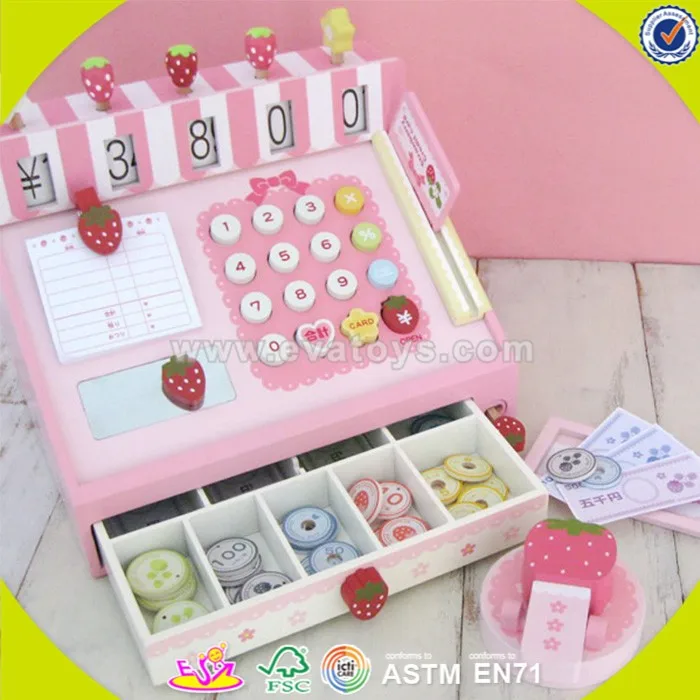 Pink Register Wholesale Baby Pink Wooden Cash Register,Elegant Kids Wooden Cash ...