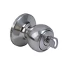 Tubular Structure Mechanical Keyed Round Knob Lock With Zinc Alloy For Inner & Outer Door Brushed Antique Brass Door Knob Lock
