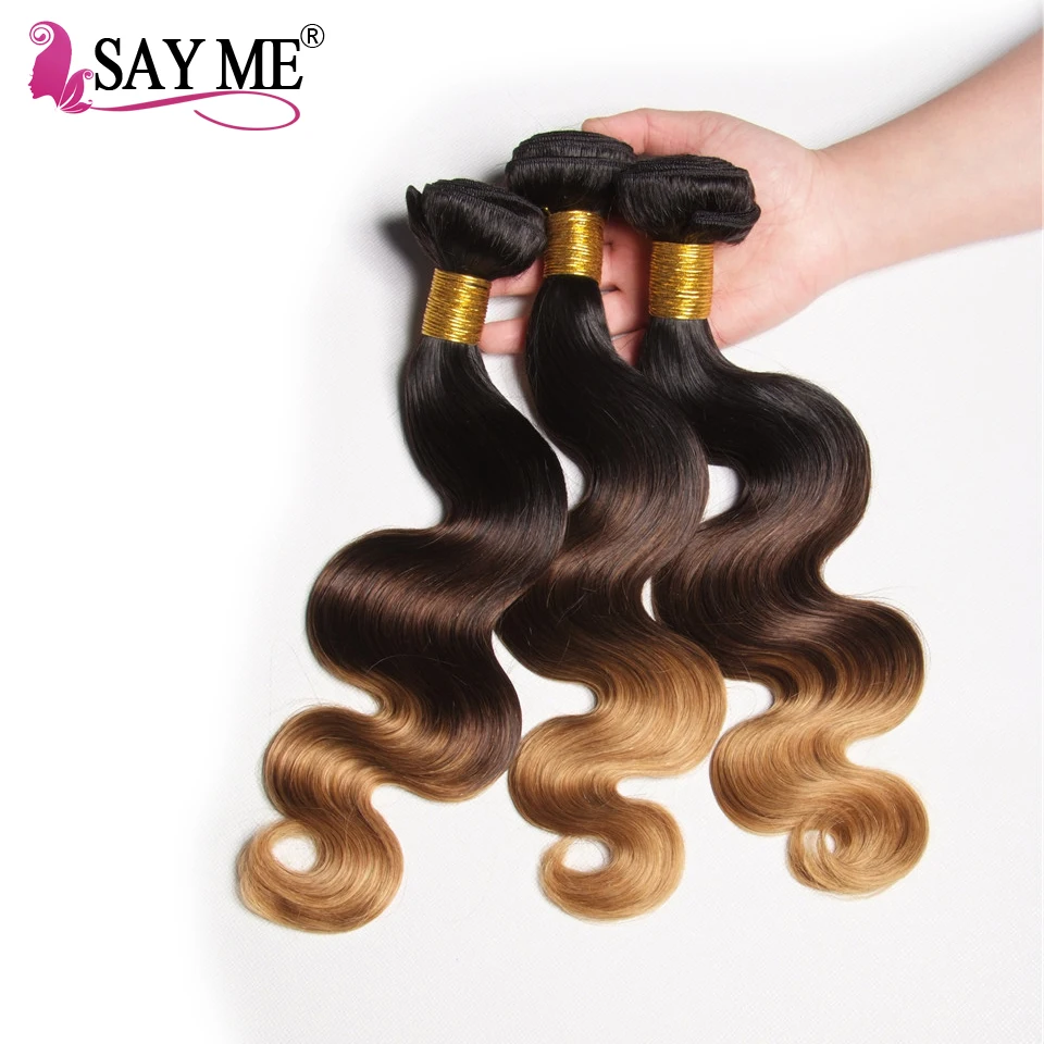 Ats Perms Allied Human Hair Ombre 1b 4 27 Three Tone 10a Grade