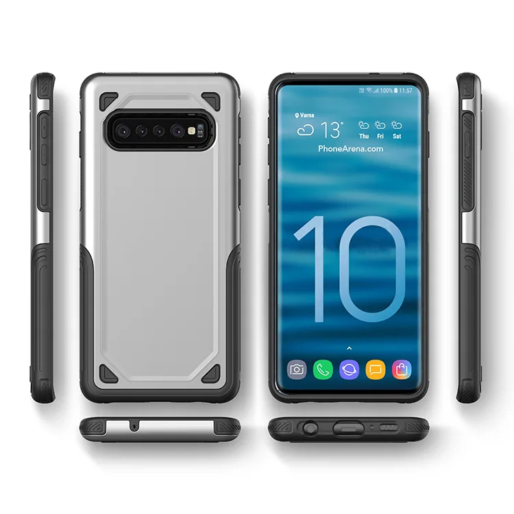 

2 in 1 PC TPU Phone Case For Samsung galaxy s10 Cover Combo Case Hybrid Back Cover For Samsung galaxy s10 armor Case, N/a