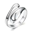 Romantic Simple Genuine Beautiful Finger Solid Silver Emerald Ring