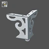triangle base metal table legs, stainless steel chrome furniture legs