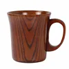 Healthy wood logo customized easy clean wooden coffee drinking cup