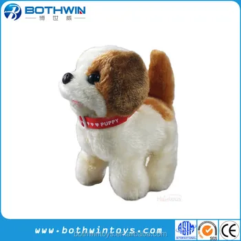 a toy dog that walks and barks