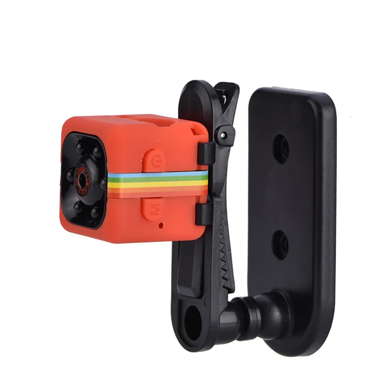 SQ11 Mini DV HD 1080P 2MP Sport Recorder Camera with Holder, Support Monitor Detection & IR Night Vision & TF Card