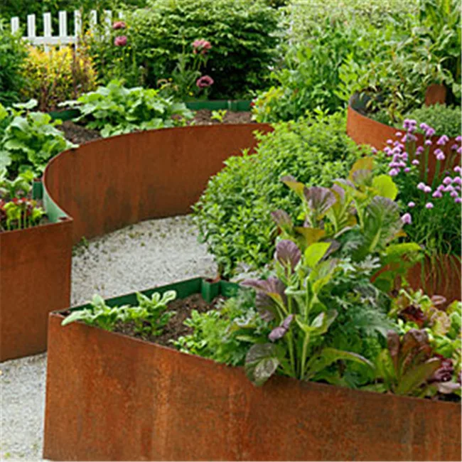 Corten Steel Rusted Metal Raised Vegetable Garden Grow Bed And Plant Containers Buy Garden