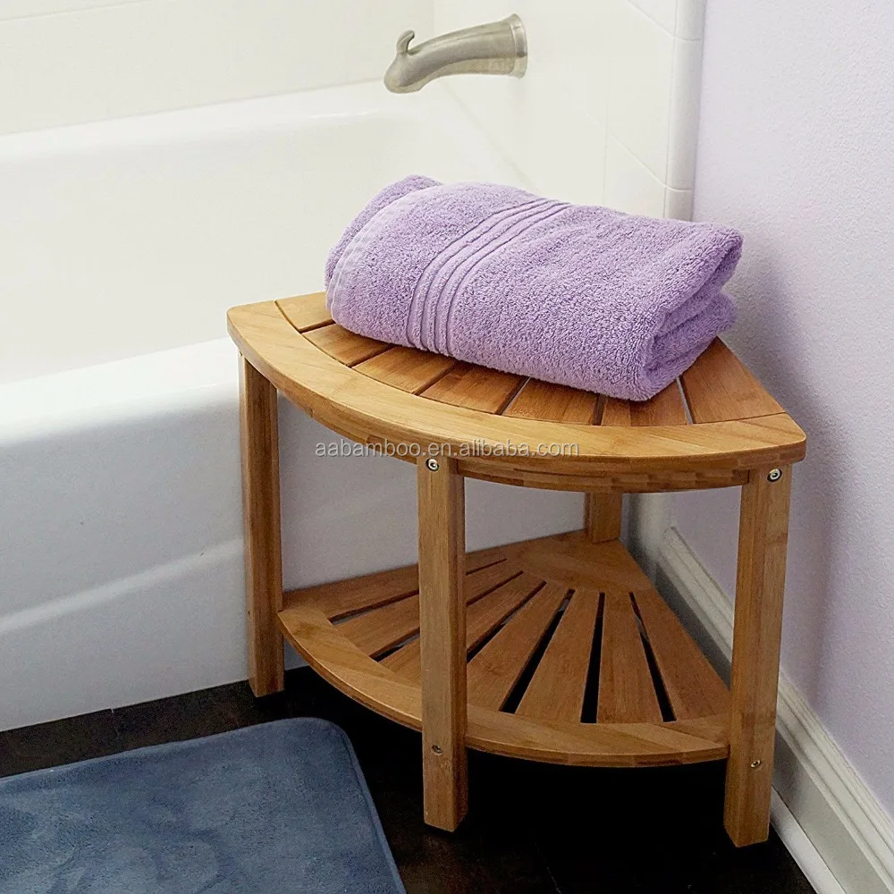 Wood Bamboo Corner Shower Seat Bench Buy Corner Benches,Shower Corner
