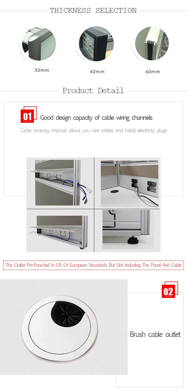 Modern Design Hot Sale Modular Office Partitions Sets Used