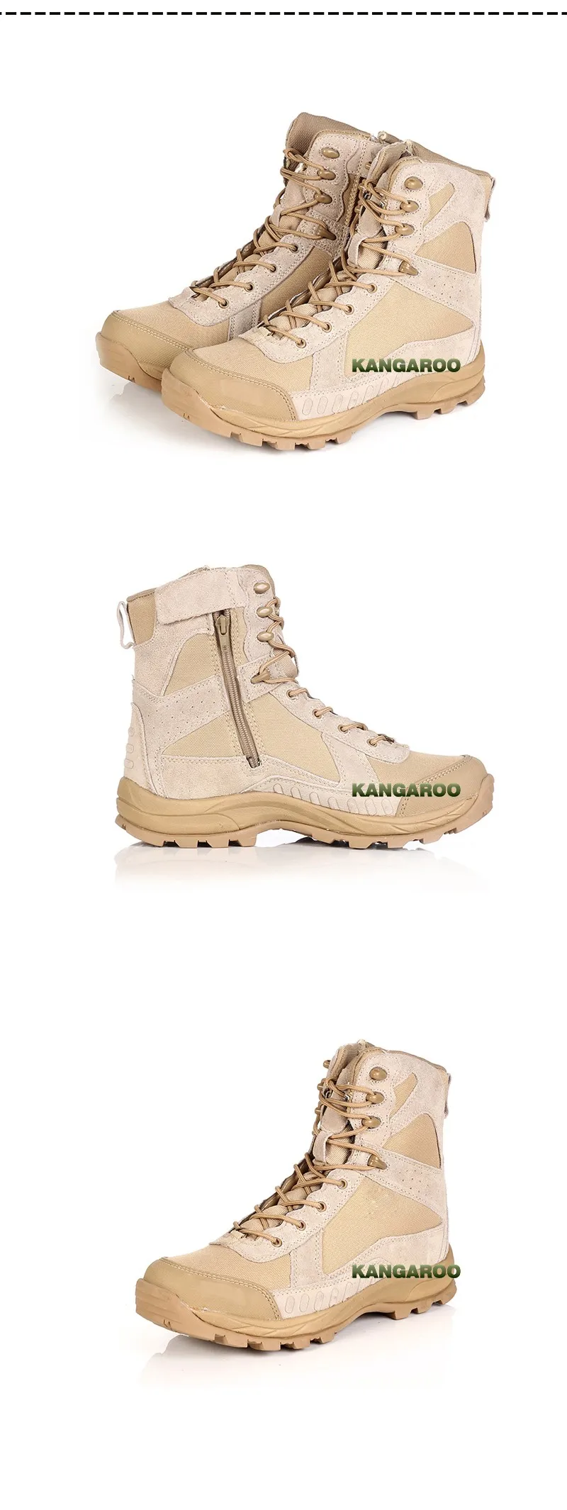 Saudi Arabia Army Chief High Ankle Men Desert Military Boots Tactical