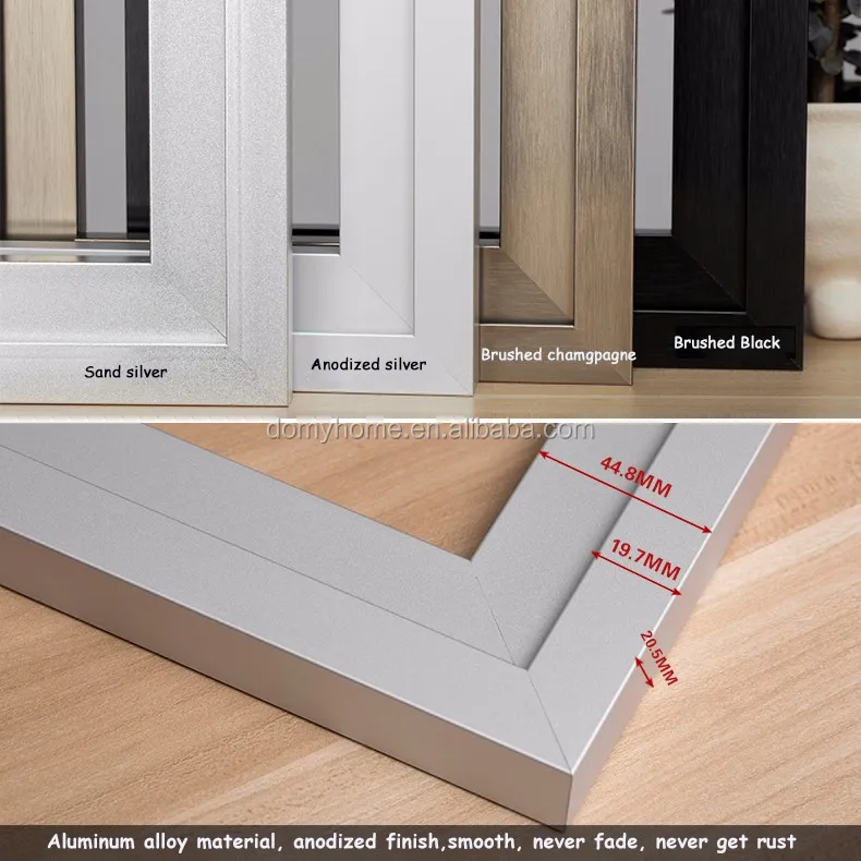 Kitchen Aluminum Frame Glass Door Front Kitchen Doors