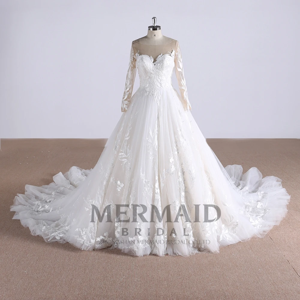 Latest Wedding Gown Designs Court Train Dubai Hot Couture Wedding