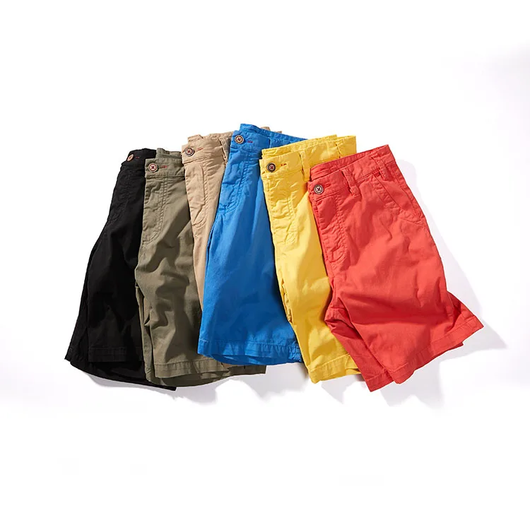 

wholesale blank board army green multi color cotton spandex shorts for men